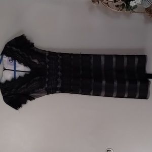 J S COLLECTION WOMEN SHORT SLEEVE COCKTAIL, FORMAL, PARTY MIDI DRESS